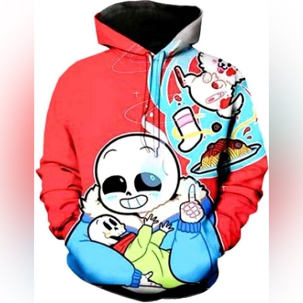 Undertale Error Sans Anime Kawaii Gamer Pullover Streetwear - Size XL (approx) - Picture 2 of 4